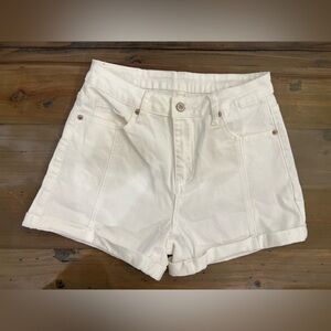 Women's White Denim Shorts